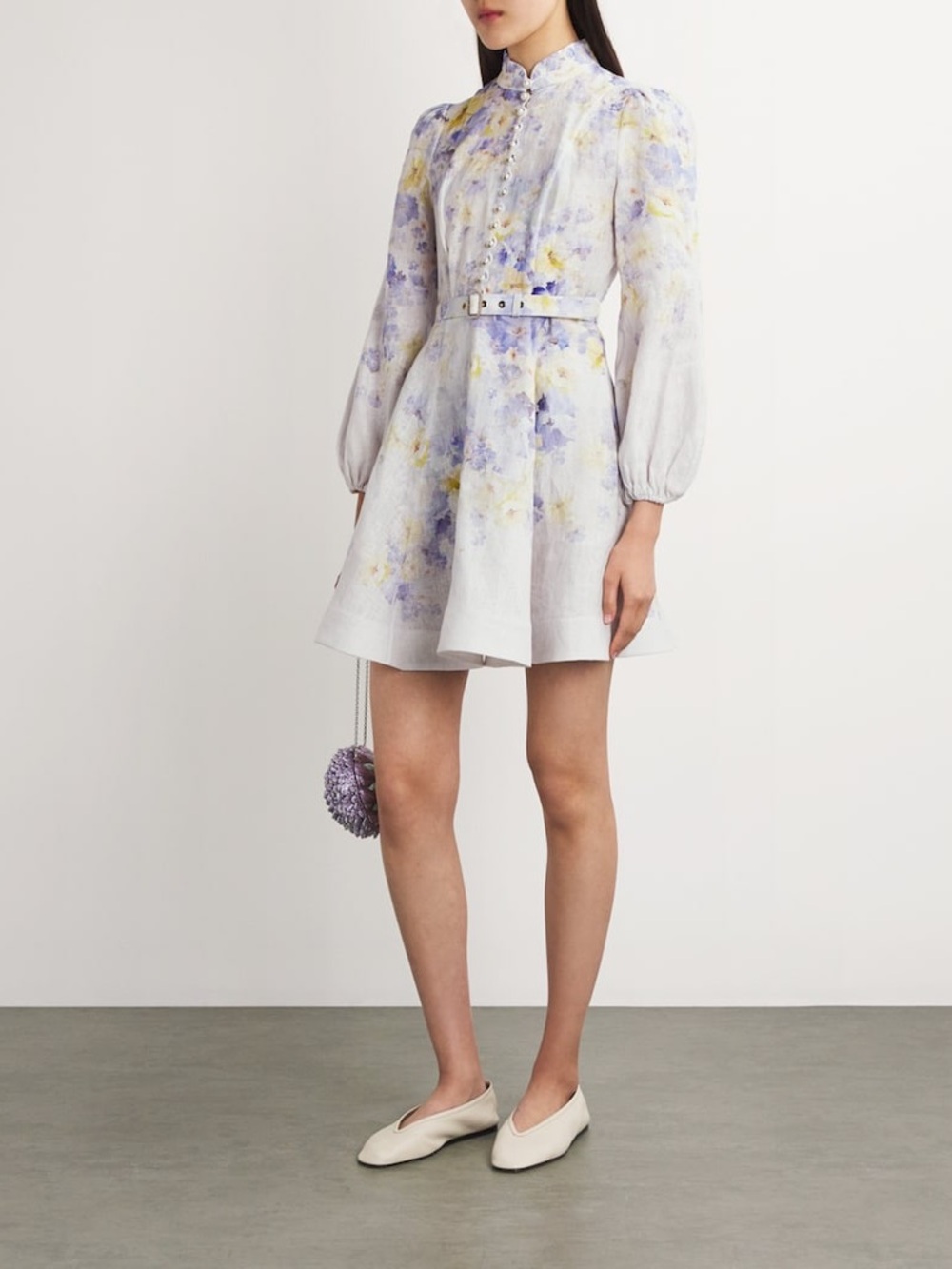 Zimmermann Lilac Floral Crush Mimi dress - Picture 2 of 7